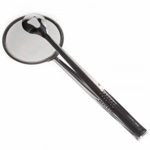 Cleste Cu Sita Din Inox, Dimensiune 29x10 Cm Cleste Cu Sita Din Inox, Dimensiune 29x10 Cm