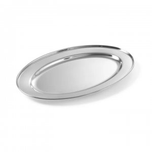 Tava Din Inox Ovala, Diametru 40 Cm, Culoare Argintiu Tava Din Inox Ovala, Diametru 40 Cm, Culoare Argintiu