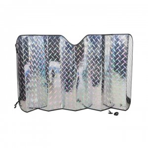Parasolar Auto Cu Folie Holografica, Dimensiune 130x60 Cm, Parasolar Pentru Parbriz
