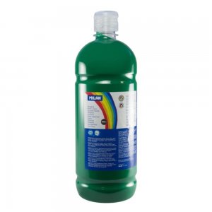 Tempera MILAN, 1000 ml, Vopsea Verde Inchis, Tempera Verde Inchis, Tempera Verde 1L, Vopsea Tempera, Vopsele Tempera, Acuarele Tempera, Culori Tempera, Vopsea Pictura, Tempera Lichida, Culori Tempera 1L, Tempera la Bidon