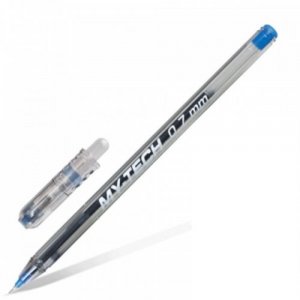 Set 25 de Pixuri PENSAN My Tech, Mina Albastra, Varf de 0.7 mm, Corp din Plastic Transparent cu Capac, Pixuri Colorate, Pixuri Albastre, Pix cu Pasta Albastra, Pixuri cu Pasta Albastra, Pix Pensan, Pix Scolar, Pix pentru Scolari, Rechizite Scolare