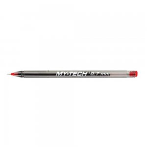 Set 25 de Pixuri PENSAN My Tech, Mina Rosie, Varf de 0.7 mm, Corp din Plastic Transparent cu Capac, Pixuri Colorate, Pix Rosu, Pixuri Rosii, Pix cu Pasta Rosie, Pixuri cu Pasta Rosie, Pix Pensan, Pix Scolar, Pix pentru Scolari, Rechizite Scolare