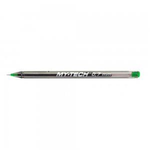 Set 25 de Pixuri PENSAN My Tech, Mina Verde, Varf de 0.7 mm, Corp din Plastic Transparent cu Capac, Pixuri Colorate, Pix Verde, Pixuri Verzi, Pix cu Pasta Verde, Pixuri cu Pasta Verde, Pix Pensan, Pix Scolar, Pix pentru Scolari, Rechizite Scolare