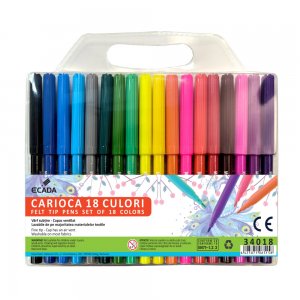 Set 18 Carioci Multicolore ECADA, Carioci Colorate