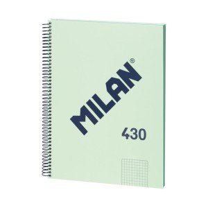 Caiet a4 80 file ar spira milan verde Caiet a4 80 file ar spira milan verde