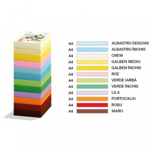 Hartie Colorata 75g/mp A4 500 Coli Ecada Crem 62802c