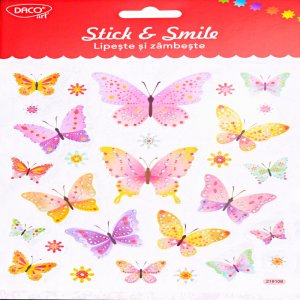 Abtibild - Ab152 Fluturi Roz Lipeste Si Zambeste Daco