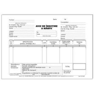 Aviz De Insotire A Marfii A5 150f Nep L03394 Aviz De Insotire A Marfii A5 150f Nep L03394