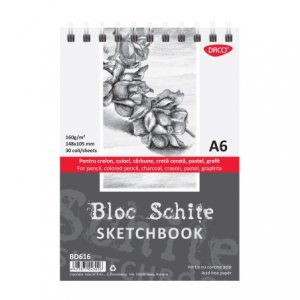 Bloc a6 schite 160gr 30 file daco bd616 Bloc a6 schite 160gr 30 file daco bd616