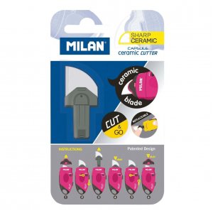 Rezerva Cutter Ceramic Milan, 1 Buc, Rezerva Cutter Milan cu Lama Ceramica, Rezerva Cutter Mic Milan, Rezerve Cuttere Milan cu Lame Ceramice Rezerva Cutter Ceramic Milan, 1 Buc, Rezerva Cutter Milan cu Lama Ceramica, Rezerva Cutter Mic Milan, Rezerve Cuttere Milan cu Lame Ceramice