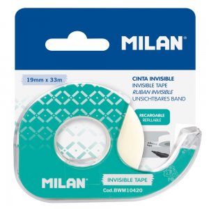 Banda Adeziva 19x33 Invizibila Cu Suport Milan Bwm10420