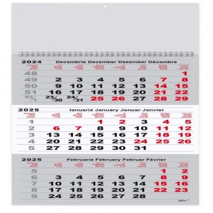 Calendar Triptic Gri Calendar Triptic Gri