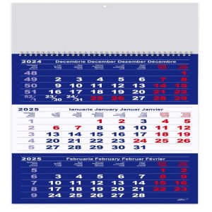 Calendar Triptic Albastru Calendar Triptic Albastru