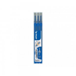 Set 3 Rezerve Roller PILOT Frixion, 0.5 mm, Albastru, Rezerve Rollere cu Gel Termosensibil, Rezerve pentru Rollere 0.5 mm, Rezerva pentru Roller PILOT, Rezerve Mina Albastra Roller, Seturi de Rezerve pentru Roller PILOT, Rezerve PILOT FRIXION
