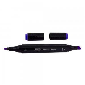 Marker Grafic cu 2 Capete Daco, Culoare Albastru Ultramarin