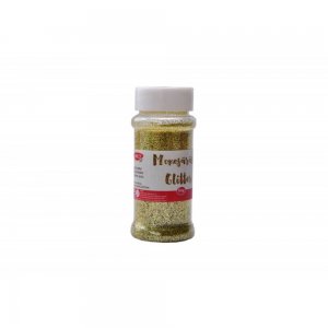 Pudra Glitter Monosararita DACO, 60 g, Culoare Aurie, Pudra Glitter Aurie, Pudra Monosararita, Pudra Glitter Monosararita, Sclipici Auriu, Sclipici Pulbere Auriu, Sclipici Colorat Pentru Craft, Articole Craft, Glitter