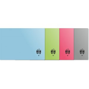 Daco Caiet Geografie, 24 File, Dimensiuni 17x24 Cm, Coperta Din Plastic, Model Culori: Albastru, Roz, Verde, Gri