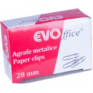 Agrafe Metalice EVOffice 28 mm, 100 Buc/Bax - Clipsuri Hartie Agrafe Metalice EVOffice 28 mm, 100 Buc/Bax - Clipsuri Hartie