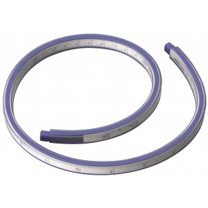 Rigla Flexibila Din Plastic, 30cm, Pentru Desenat Suprafete Curbe, Alco - Alb/albastru Rigla Flexibila Din Plastic, 30cm, Pentru Desenat Suprafete Curbe, Alco - Alb/albastru