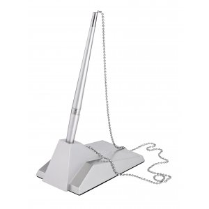 Pix Cu Suport Autoadeziv, Cu Lantisor Metalic, Alco - Argintiu