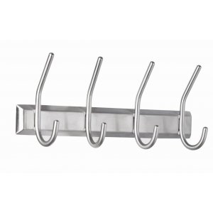 Cuier Metalic De Perete Alco, Cu 4 Agatatori Metalice, Tip Carlig - Argintiu Cuier Metalic De Perete Alco, Cu 4 Agatatori Metalice, Tip Carlig - Argintiu