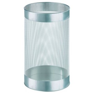 Cos Metalic Cu Perforatii, Forma Rotunda, 15 Litri, Alco - Argintiu