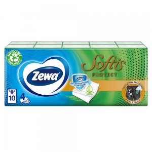 Servetele Zewa Softis Protect, 4 Straturi, 10 Pac/Set Servetele Zewa Softis Protect, 4 Straturi, 10 Pac/Set