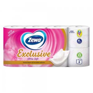 Hartie igienica Zewa Exclusive Ultra Soft, 4 Straturi, 8 Buc Hartie igienica Zewa Exclusive Ultra Soft, 4 Straturi, 8 Buc