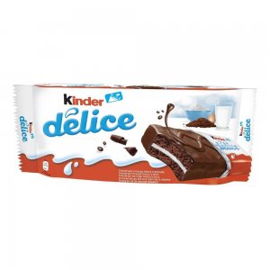 Prajitura Kinder Delice cu Lapte si Cacao, 39 g