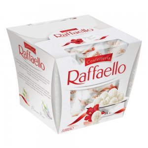 Praline Crocante Raffaello cu Nuca de Cocos si Migdale, 150 g Praline Crocante Raffaello cu Nuca de Cocos si Migdale, 150 g