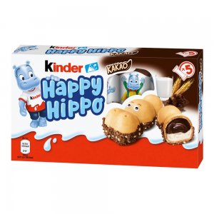Napolitana Kinder Happy Hippo Cacao, 5 Buc/Set Napolitana Kinder Happy Hippo Cacao, 5 Buc/Set