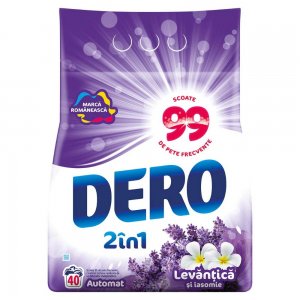 Detergent Automat Dero 2 in 1 Levantica Si Iasomie, 4,5 Kg, 60 Spalari Detergent Automat Dero 2 in 1 Levantica Si Iasomie, 4,5 Kg, 60 Spalari