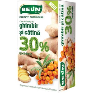 Ceai Belin Fructe 30% Ghimbir Si Catina, 20 Pliculete