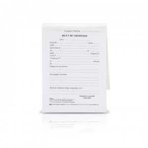 Bilet De Trimitere, Uz Medical, Format A6, 100 File Bilet De Trimitere, Uz Medical, Format A6, 100 File