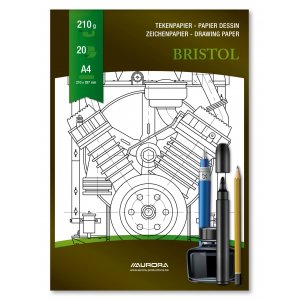 Bloc Desen A4, 20 File - 210g/mp, Pentru Schite Creion/marker, Aurora Bristol - Carton Alb Bloc Desen A4, 20 File - 210g/mp, Pentru Schite Creion/marker, Aurora Bristol - Carton Alb