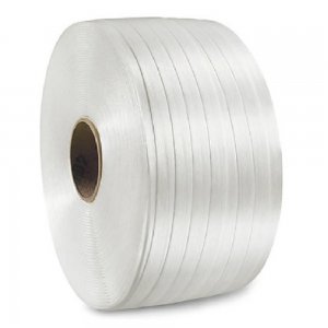 Banda de Legat PES Netesuta Hot Melt 19mm x 600m - Poliester pentru Ambalare si Paletizare Banda de Legat PES Netesuta Hot Melt 19mm x 600m - Poliester pentru Ambalare si Paletizare