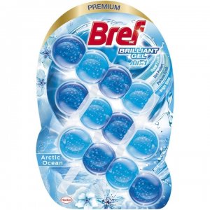 Odorizant Toaleta Bref Brilliant Gel Arctic Ocean 3 Buc X 42g