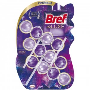 Odorizant Toaleta Bref Premium DeLuxe Midnight Bouquet, 3 Buc x 50 g