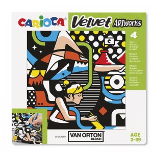 Planse Din Catifea Van Orton Pentru Colorat Carioca Velvet, Street Planse Din Catifea Van Orton Pentru Colorat Carioca Velvet, Street