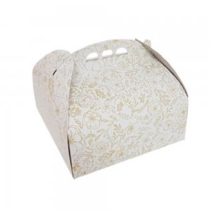 Cutii pentru Tort Model Floral CT1/2, 20x20 cm, 25 Buc/Bax, Carton Duplex - Ambalaje Patiserie Cutii pentru Tort Model Floral CT1/2, 20x20 cm, 25 Buc/Bax, Carton Duplex - Ambalaje Patiserie