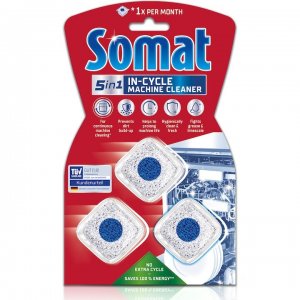 Capsule Pentru Curatarea Masinii De Spalat Vase Somat, 3 Buc Capsule Pentru Curatarea Masinii De Spalat Vase Somat, 3 Buc