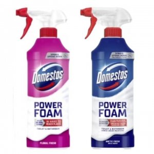 Pachet Promo: Domestos Spray Spuma Baie Floral 435 Ml + Domestos Spray Spuma Baie Briza Marii 435 Ml Pachet Promo: Domestos Spray Spuma Baie Floral 435 Ml + Domestos Spray Spuma Baie Briza Marii 435 Ml
