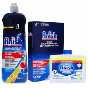 Pachet Promo: Finish Solutie Curatare Masina Vase Lemon 250ml + Finish Sare Speciala Pentru Masina De Spalat Vase, 1.5 Kg, Solutie Pudra + Finish Solutie Clatire Masina Spalat Vase 800ml Pachet Promo: Finish Solutie Curatare Masina Vase Lemon 250ml + Finish Sare Speciala Pentru Masina De Spalat Vase, 1.5 Kg, Solutie Pudra + Finish Solutie Clatire Masina Spalat Vase 800ml