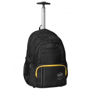 Troller/rucsac Caterpillar Mochilas Rpet Peoria, Material 600d Poliester - Negru/galben Troller/rucsac Caterpillar Mochilas Rpet Peoria, Material 600d Poliester - Negru/galben
