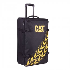 Trollere Caterpillar Soft Luggage, 27 Inch, Material Poliester - Galben/negru