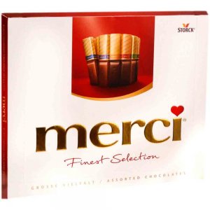 Bomboane de Ciocolata Merci Asortate Rosu., 250 g Bomboane de Ciocolata Merci Asortate Rosu., 250 g