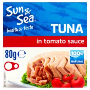 Conserva de Ton Bucati Sun & Sea in Sos de Tomate, 80 g Conserva de Ton Bucati Sun & Sea in Sos de Tomate, 80 g