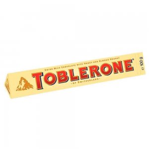 Baton de Ciocolata cu Lapte Toblerone Miere si Migdale, 100 g