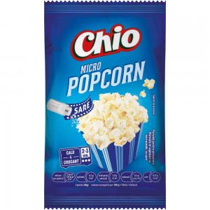 Popcorn Chio cu Sare, pentru Microunde, 80 g Popcorn Chio cu Sare, pentru Microunde, 80 g