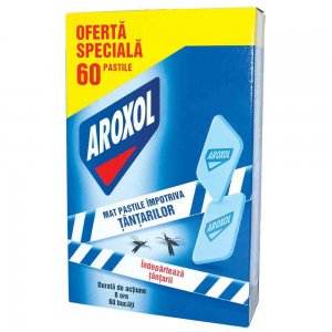 Pachet Economic Pastile Impotriva Tantarilor Aroxol Mat, 60 Buc/Pachet Pachet Economic Pastile Impotriva Tantarilor Aroxol Mat, 60 Buc/Pachet